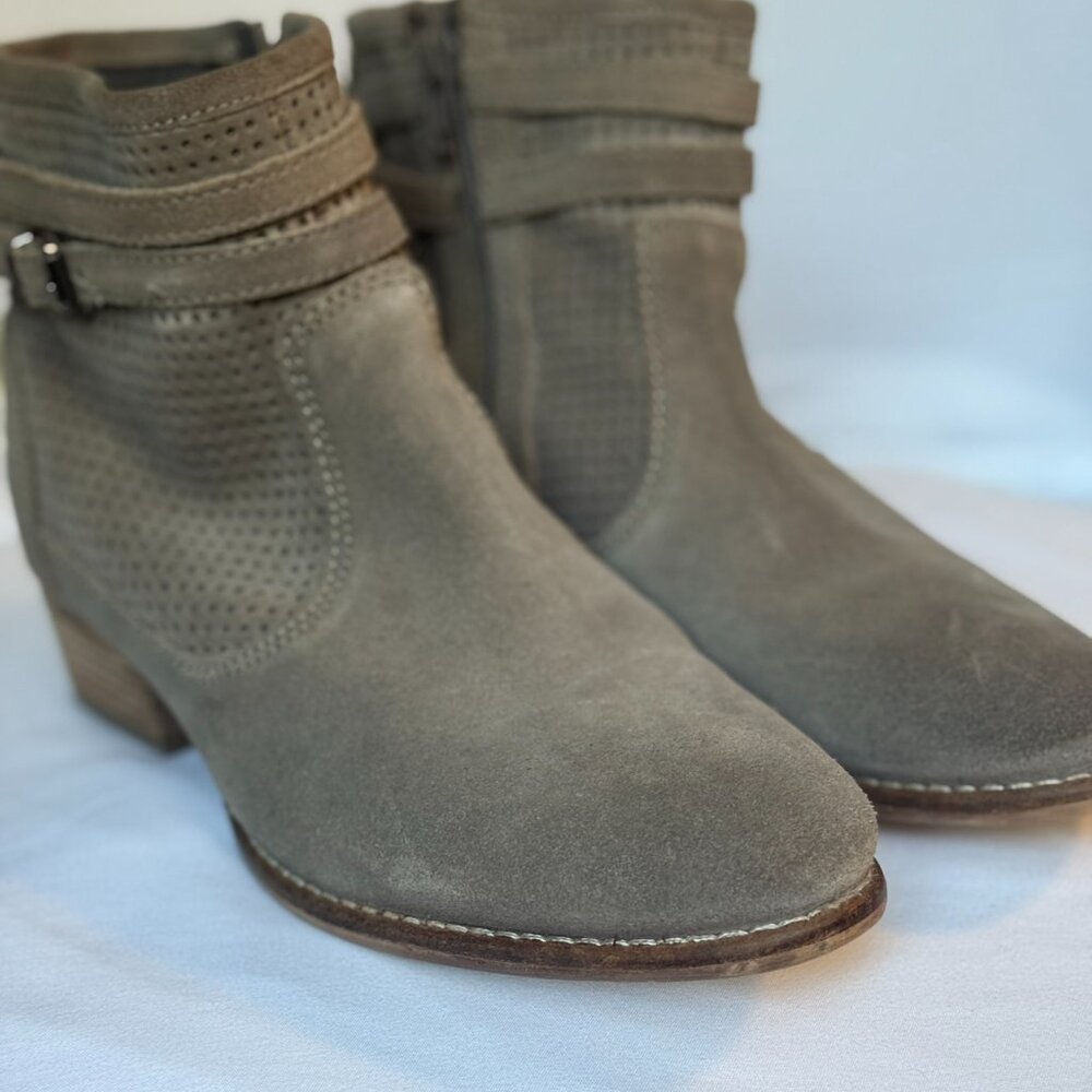 Seychelles Perforated Suede Bootie, Size 6